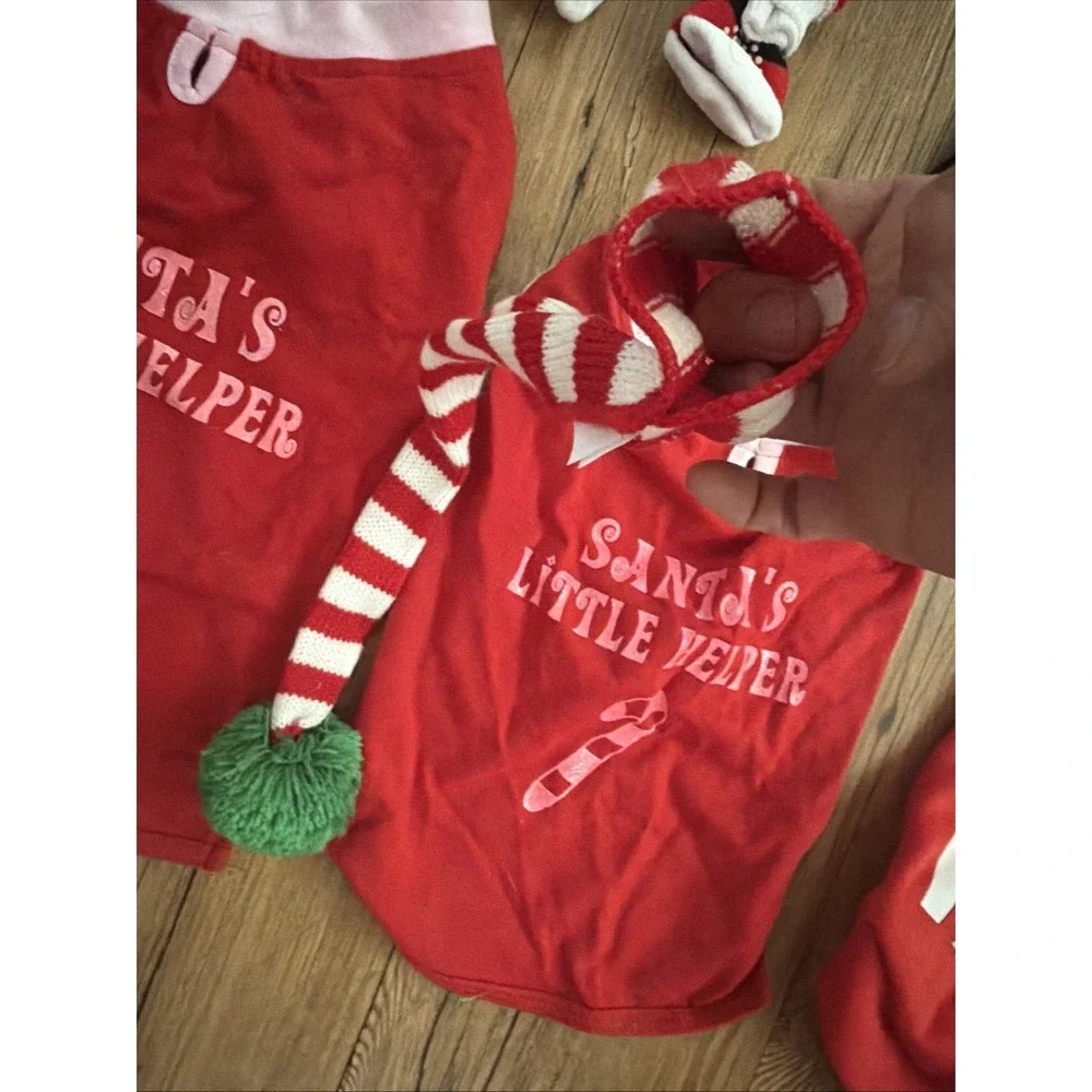 dog clothing lot size medium Christmas Themed Sweaters, Shirts, Hats, Socks
